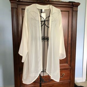 Sheer long sleeve cardigan